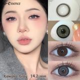 Кольорові лінзи сірі Kawako Grey + контейнер для зберігання в подарунок BB586-5 фото