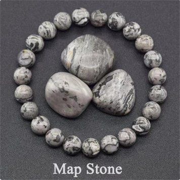 Браслет из натуральной яшмы Map Stone YA04674 фото