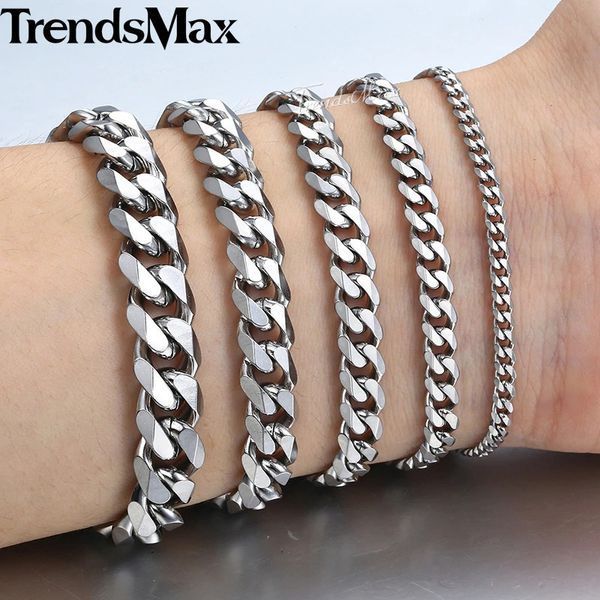 Мужской браслет из нержавеющей стали TrendsMax ширина 9 мм, длинна 20 см 1167 фото