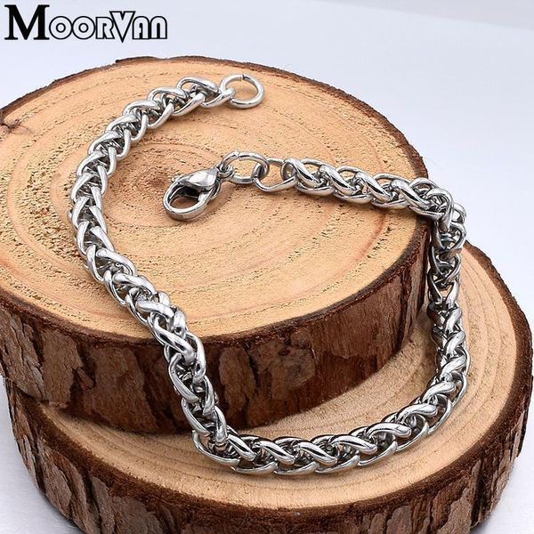 Браслет из нержавеющей стали Moorvan 8 мм длинна 20 см 01687MO фото