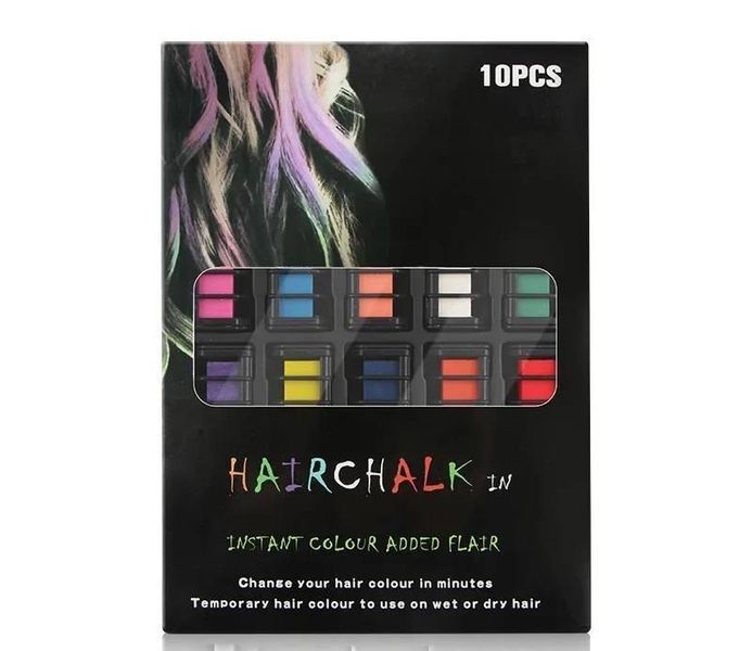 Кольорова крейда для волосся Heir Chalk 10 шт. 8979 фото