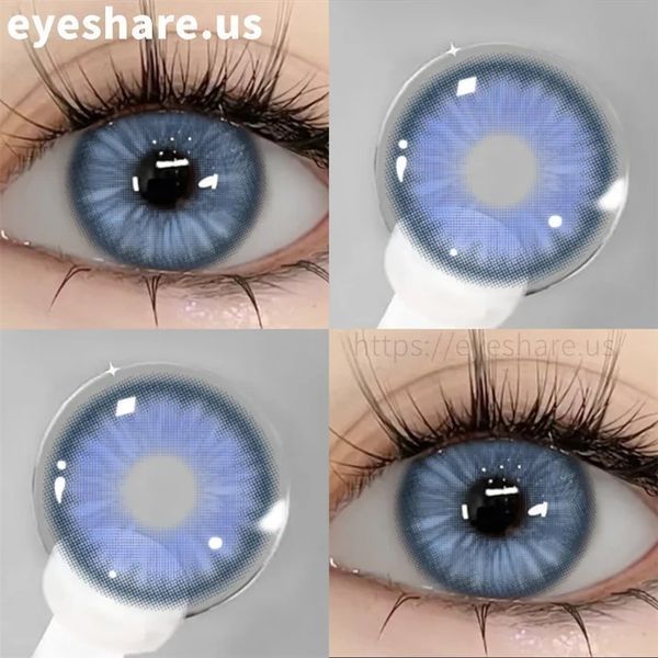 Кольорові блакитнлінзиі Florence Blue + контейнер для зберігання в подарунок 2879331361 фото