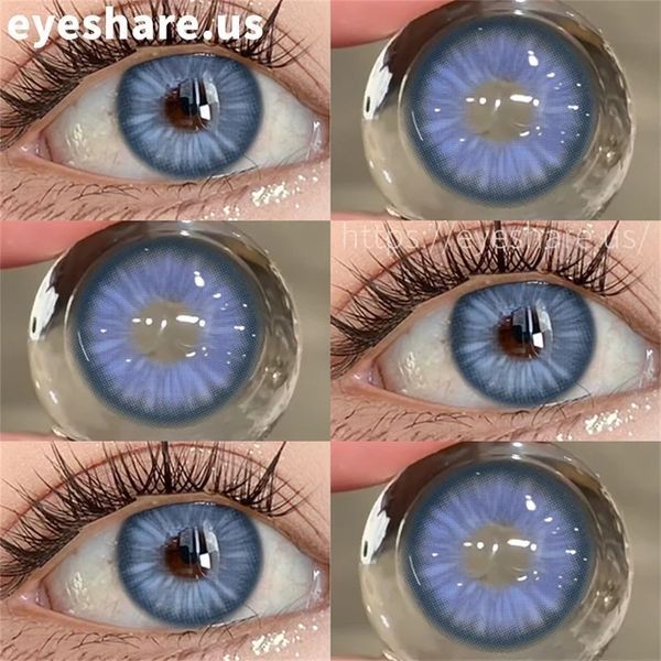 Кольорові блакитнлінзиі Florence Blue + контейнер для зберігання в подарунок 2879331361 фото