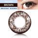 Кольорові лінзи Brown Dianand (пара) + контейнер для зберігання в подарунок 05035DIAM фото 7