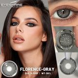 Лінзи кольорові сірі Florece Gray + контейнер для зберігання в подарунок 2879379834 фото