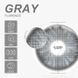 Лінзи кольорові сірі Florece Gray + контейнер для зберігання в подарунок 2879379834 фото 5