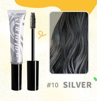 Временная смывающаяся краска для волос серебристая Silver 10 5569 фото