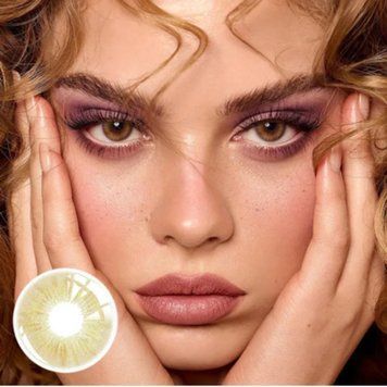 Цветные линзы для глаз коричневые Selena + контейнер для хранения в подарок BFA17-1 фото