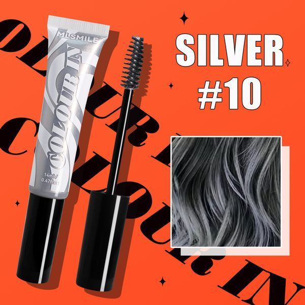 Тимчасова змивальна фарба для волосся срібляста Silver 10 5569 фото