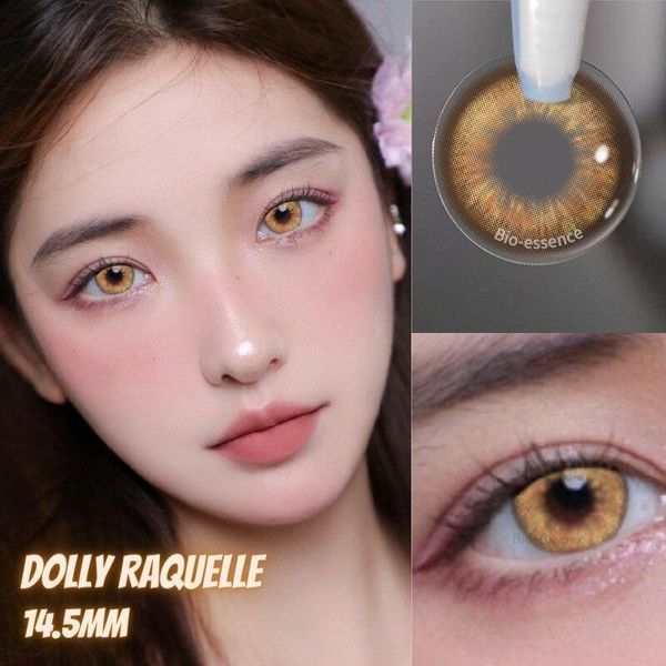 Кольорові лінзи для очей коричневі Dolly Raquelle Контейнер для зберігання в подарунок 06743DOL фото