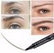 Водостійкий олівець для брів з ефектом мікроблейдингу Tint My 4 Tip Brow 4 Чорний 17405 фото 3