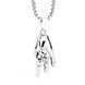 Кулон Рука жест OK + цепочка из нержавеющей стали серебристый 74109S фото 2