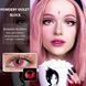 Кольорові лінзи рожеві Powdery + контейнер для зберігання в подарунок 2023HE фото 3