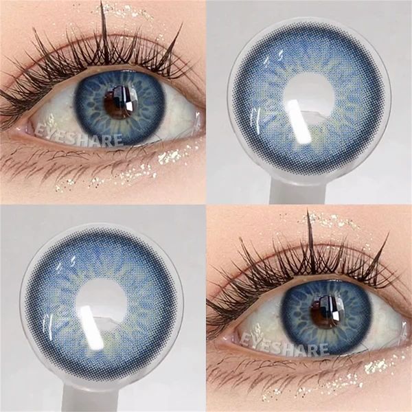 Кольорові лінзи блакитні Bohemia Blue + контейнер для зберігання в подарунок 0479BOH фото