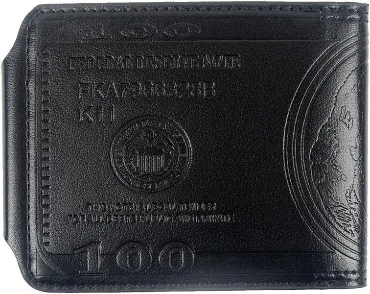 Мужской кошелёк Kusibi 100$ Black 023935BL фото