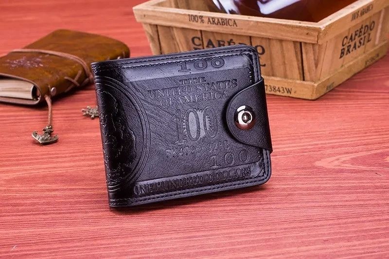 Мужской кошелёк Kusibi 100$ Black 023935BL фото