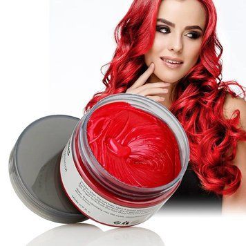 Временная краска-воск для волос красная Mofajang Цветной воск для волос 120 ml 8964 фото