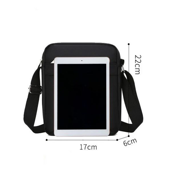 Чоловіча сумка через плече Jingpin Black 45920 фото