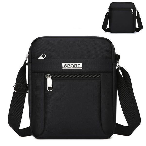 Чоловіча сумка через плече Jingpin Black 45920 фото