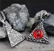 Кулон Red Demon Eye красный глаз демона + цепочка из нержавеющей стали 67208 фото 3