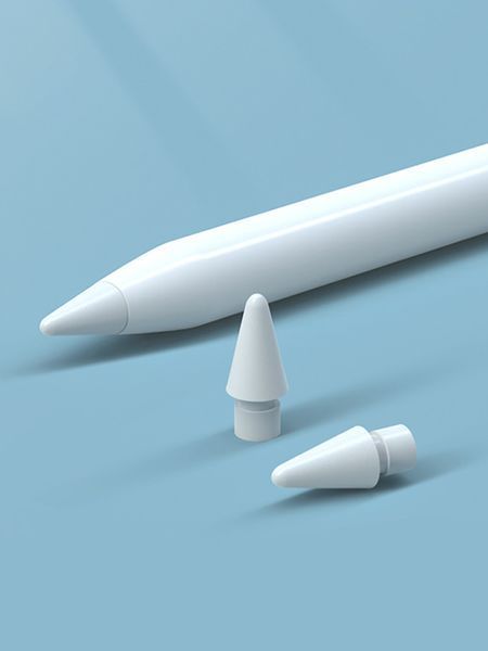 Комплект наконечников Googei для стилуса Apple Pencil 1-2 поколение White 4 шт. 29579 фото