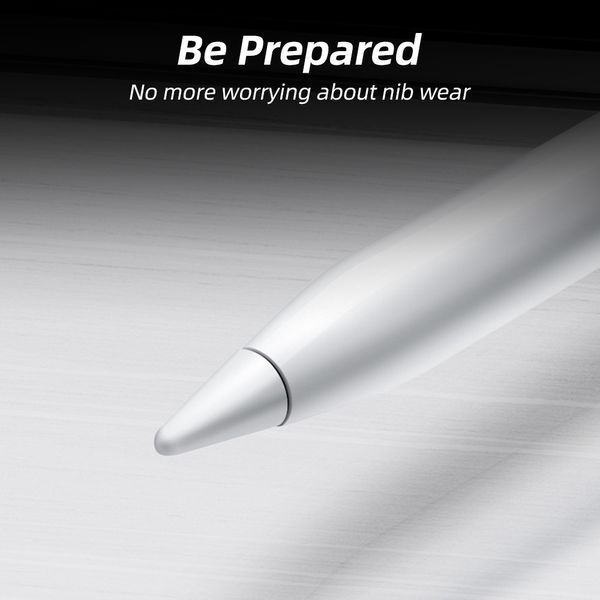 Комплект наконечников Googei для стилуса Apple Pencil 1-2 поколение White 4 шт. 29579 фото