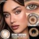 Цветные линзы коричневые Seine brown + контейнер для хранения в подарок 2879495136 фото 1