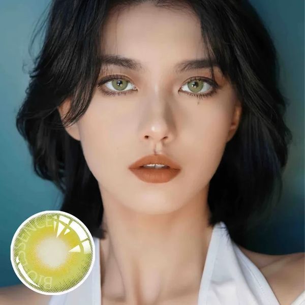 Кольорові лінзи зелені Green (пара) + контейнер для зберігання в подарунок 00205IC фото