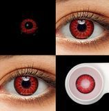 Цветные линзы красные Red + контейнер для хранения в подарок 90 фото