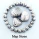 Комплект браслетів із натуральної сірої яшми Map Stone і Чорної яшми Пікассо YA08430 фото 4