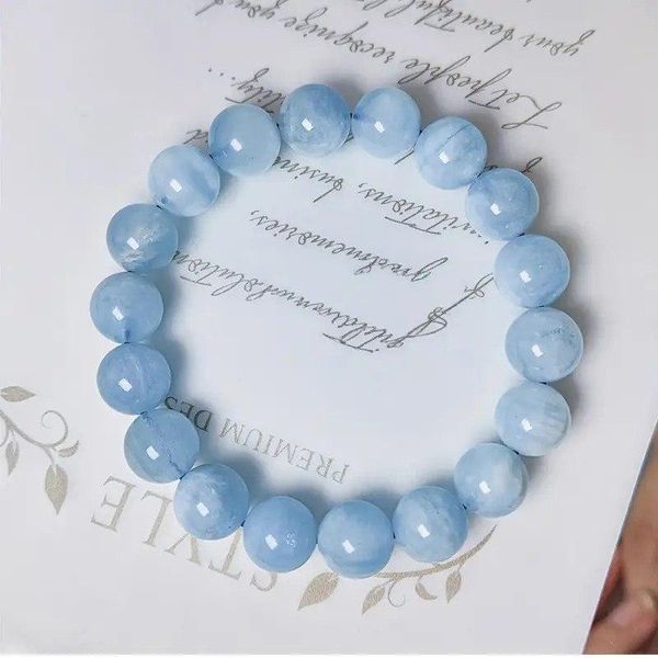 Браслет из натурального камня Аквамарин RA3896 фото