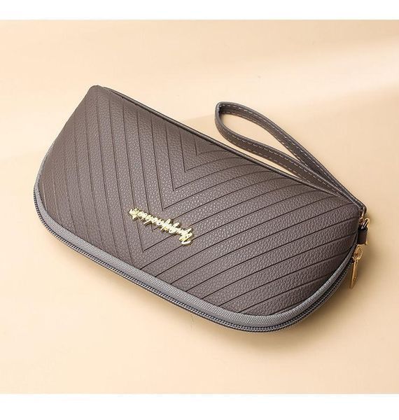 Кошелёк женский Wallet серый 00678P фото