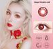 Цветные линзы для глаз красные Red + контейнер для хранения в подарок 0097RA фото 3