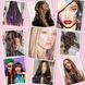 Накладні блискучі пасма для волосся на шпильках сріблясті Hair Tinsel 12 штук 36024S фото 10