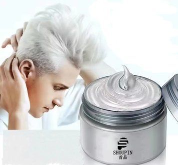 Временная краска-воск для волос Shoupin белая Цветной воск для волос White 100 ml 03794SH фото