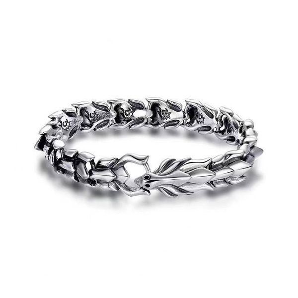Чоловічий браслет Дракон 20,5 см Silver 3368 фото