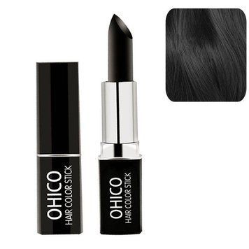 Помада для закрашивания седины и подкрашивания корней волос OHICO Hair Color Stick чёрная 01 5208 фото