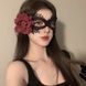 Карнавальная ажурная маска с цветком 2894127634 фото 2