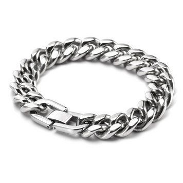 Браслет из нержавеющей стали ширина 9 мм длинна 20 см Siilver 056479S фото