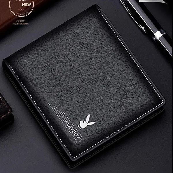 Чоловічий гаманець Playboy Black 16380BK фото