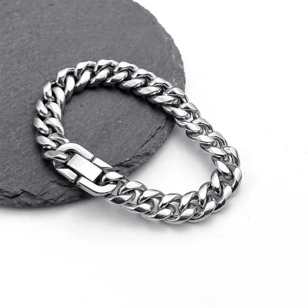 Браслет із неіржавкої сталі ширина 9 мм довжина 20 см Siilver 056479S фото