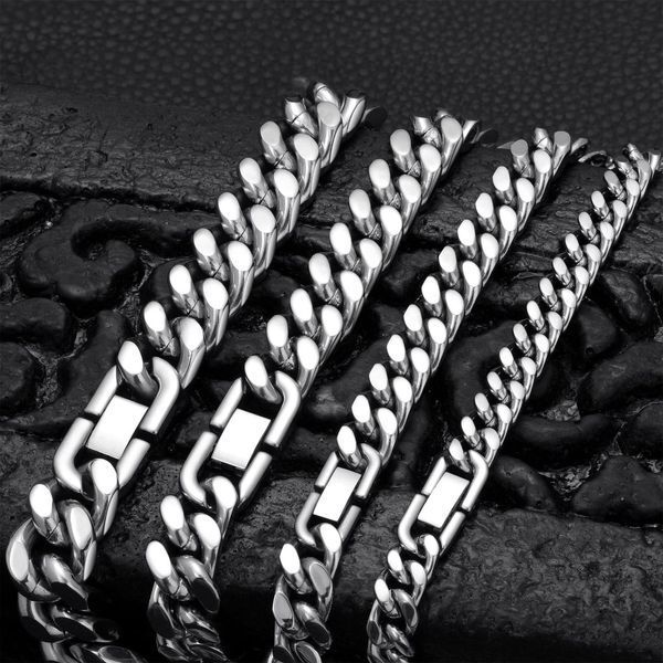 Браслет із неіржавкої сталі ширина 9 мм довжина 20 см Siilver 056479S фото