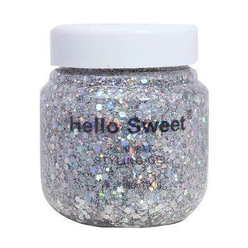 Глітер-гель для обличчя, волосся й тіла Hello Sweet Silver 150 мл N-112 фото