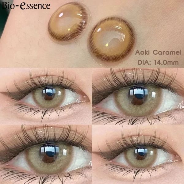 Кольорові лінзи для очей коричневі Estonia Brown + контейнер для зберігання в подарунок BB964-1 фото
