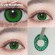 Цветные линзы для глаз зелёные Green + контейнер для хранения в подарок 0095FL фото 6