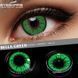 Цветные линзы для глаз зелёные Green + контейнер для хранения в подарок 0095FL фото 5