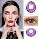 Кольорові лінзи для очей фіолетові Violet + контейнер для зберігання в подарунок 0098FL фото 6