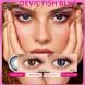 Кольорові лінзи сіро-блакитні Devil Fish Blue + контейнер для зберігання в подарунок BC17-3 фото 3