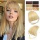 Накладний чубчик пшеничний блонд  MN86-22T фото 4