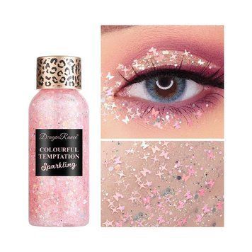 Глиттер-гель Dragon Rannee для лица, волос и тела Pink N-02 фото